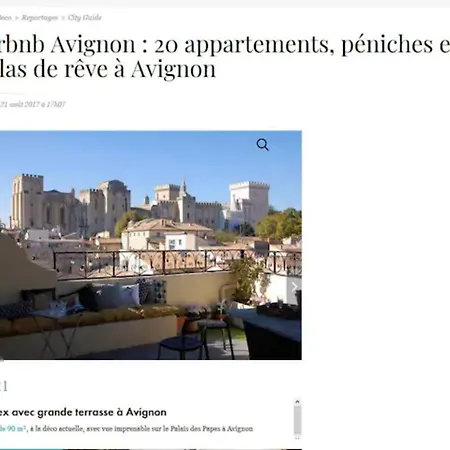 Magnifique De Charme Avec Vue Sur Le Palais Des Papes A Wifi Gratuit Avignon
